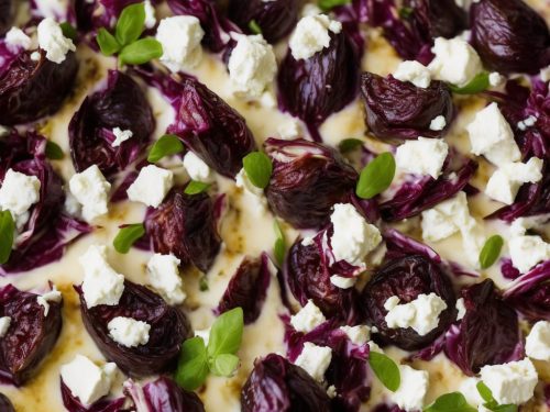 Baked Figs Goat s Cheese with Radicchio Recipe