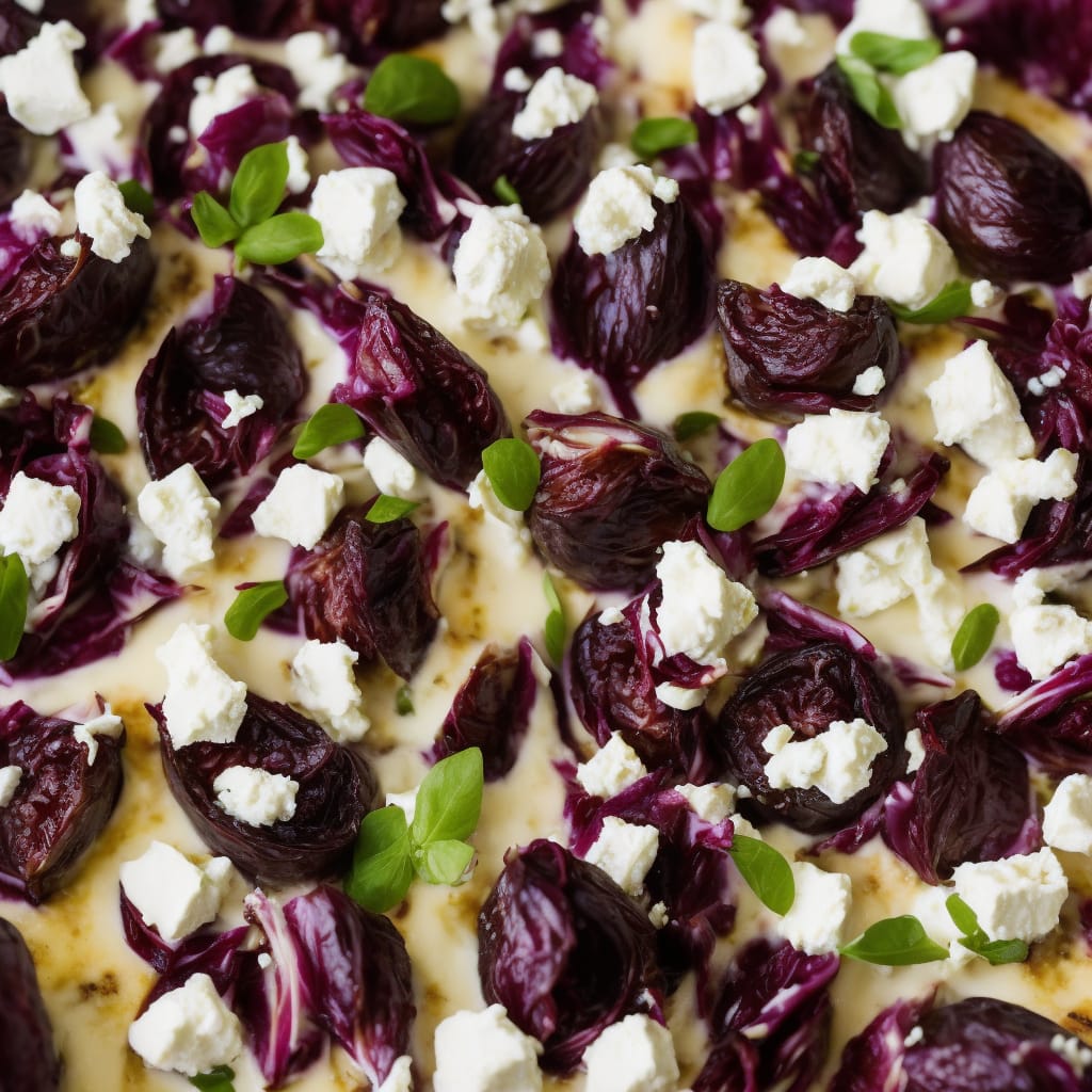 Baked Figs Goat s Cheese with Radicchio Recipe
