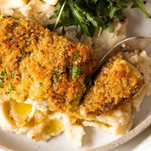 Baked Flounder with Panko and Parmesan Recipe