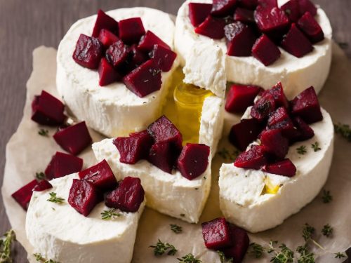 Baked Goat's Cheese with Beetroot, Honey & Thyme