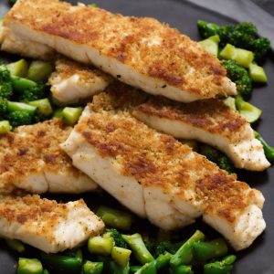 Baked Halibut with Crispy Panko Recipe