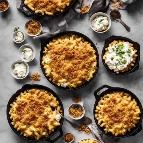 Baked Mac and Cheese with Sour Cream and Cottage Cheese Recipe