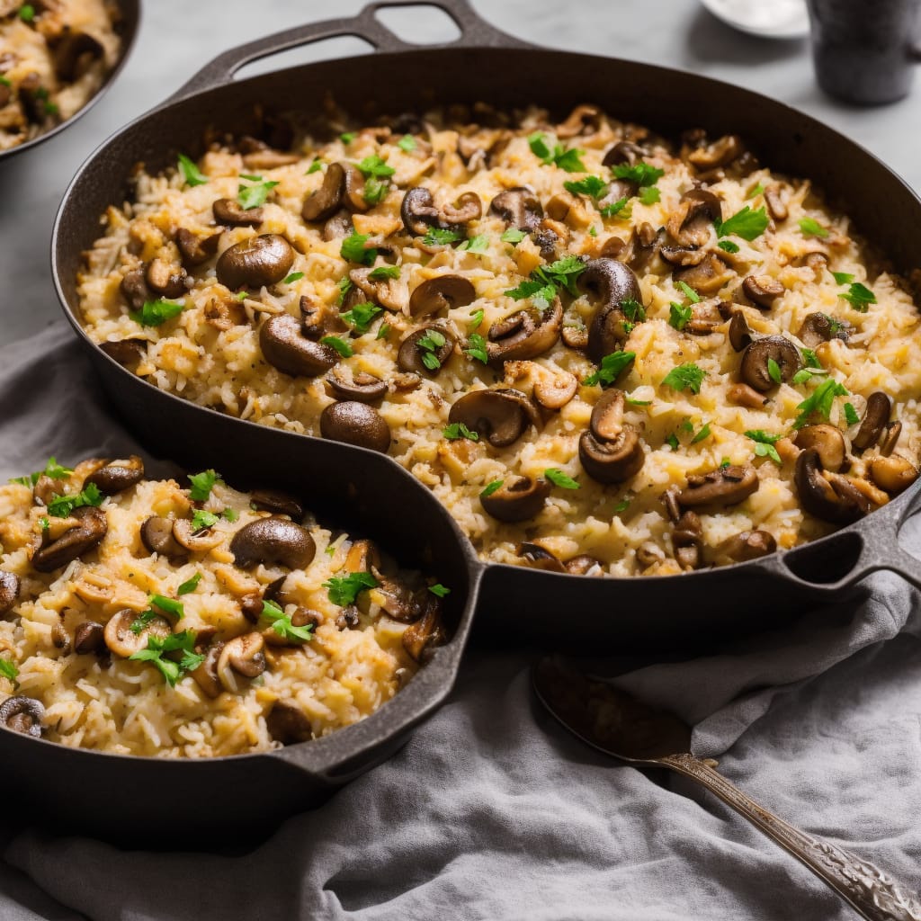 Baked Mushroom Rice Recipe