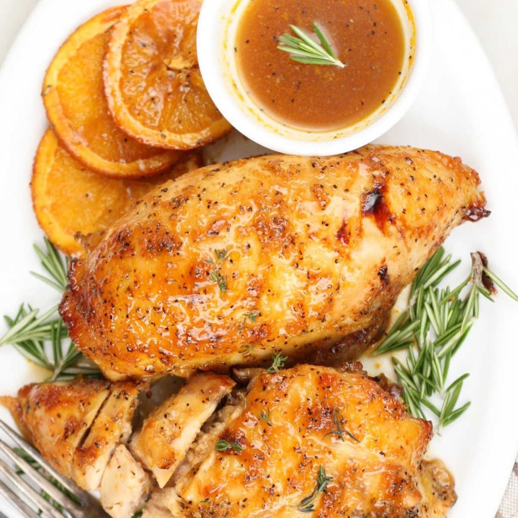 Baked Orange-Glazed Chicken