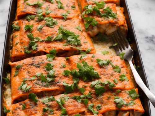 Baked Salmon & Aubergine Cannelloni