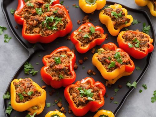 Baked Stuffed Romano Peppers