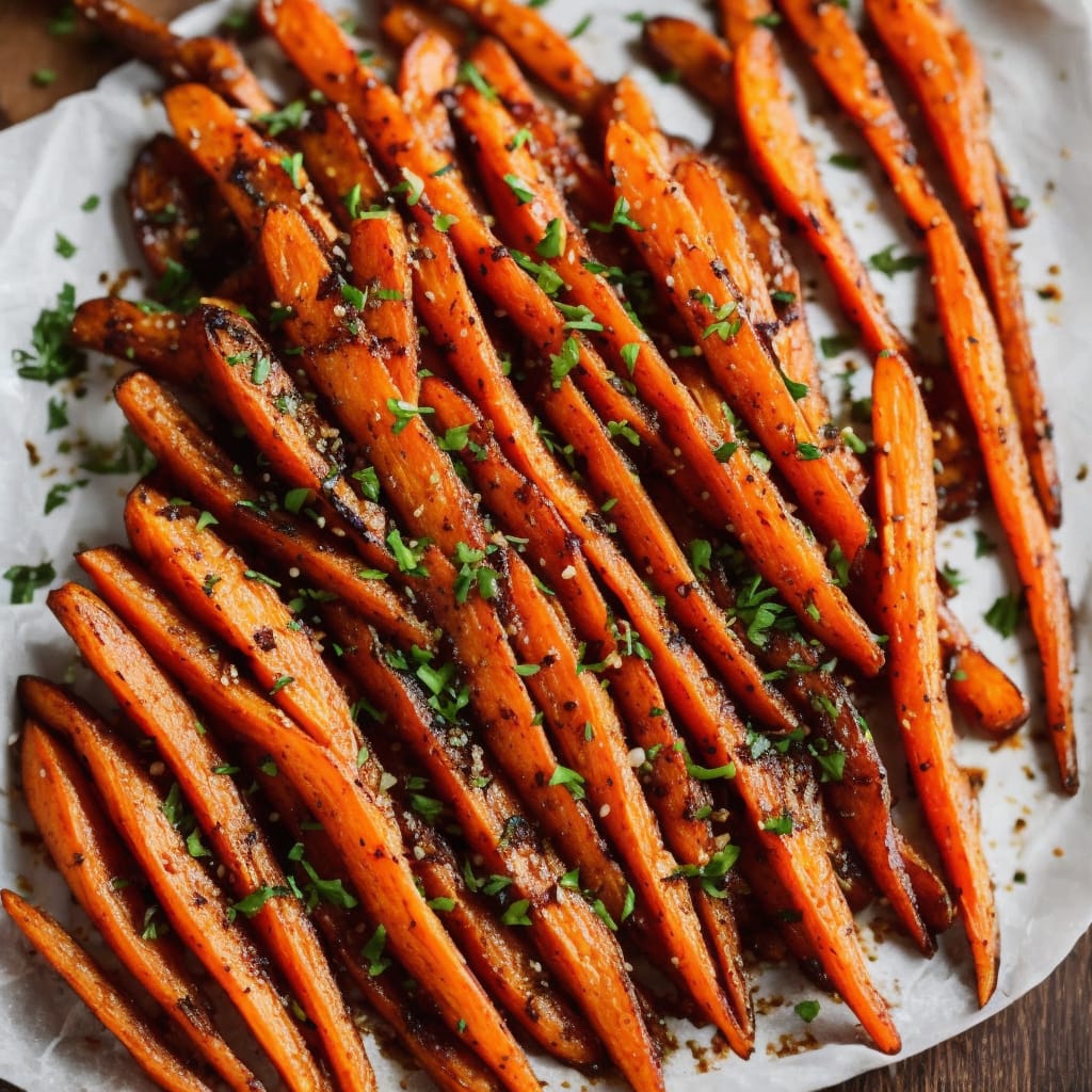 Balsamic & Brown Sugar Roasted Carrots