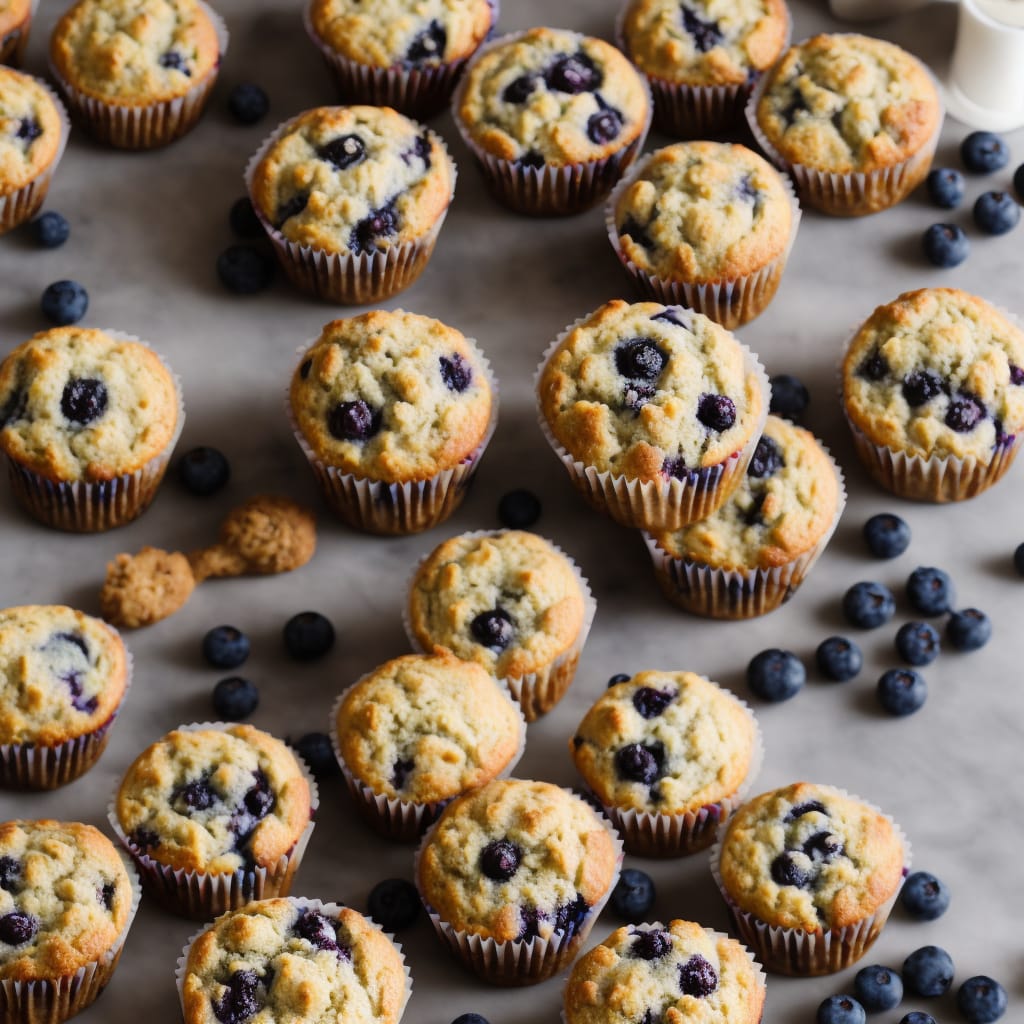 Banana & Blueberry Muffins