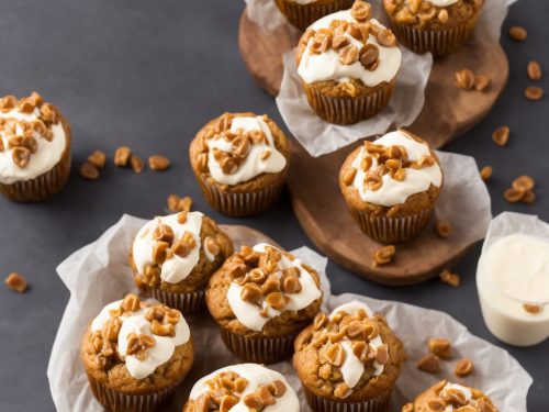 Banoffee Muffins with Cream & Salted Caramel