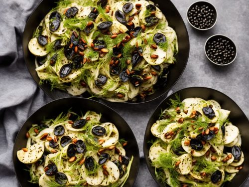 Barbecued Fennel with Black Olive Dressing