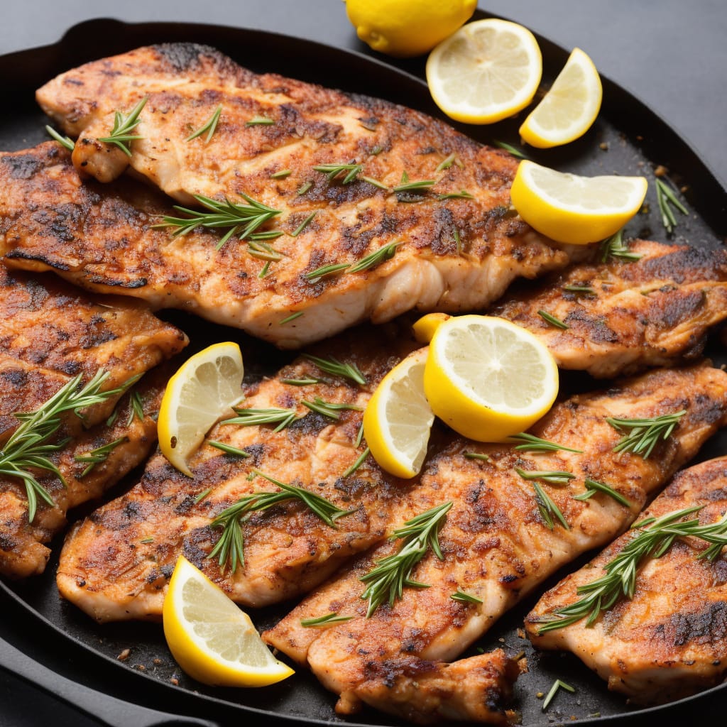 Barbecued Fish with Lemon & Rosemary