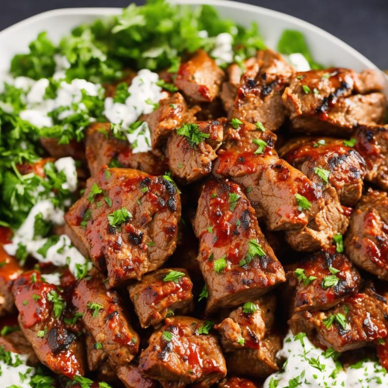 Barbecued Greek Lamb with Tzatziki Recipe