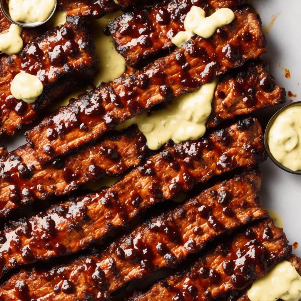 Barbecued Ribs of Beef with Béarnaise Sauce