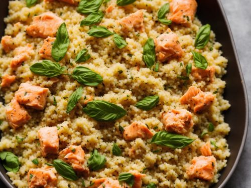 Basil & Coconut Salmon with Spiced Couscous