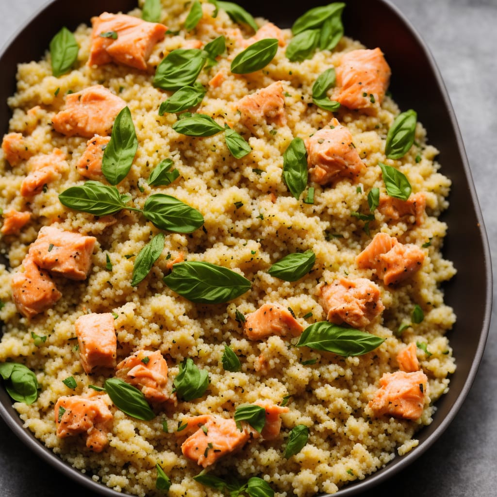 Basil & Coconut Salmon with Spiced Couscous
