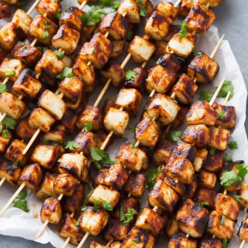 BBQ Halloumi Skewers Recipe