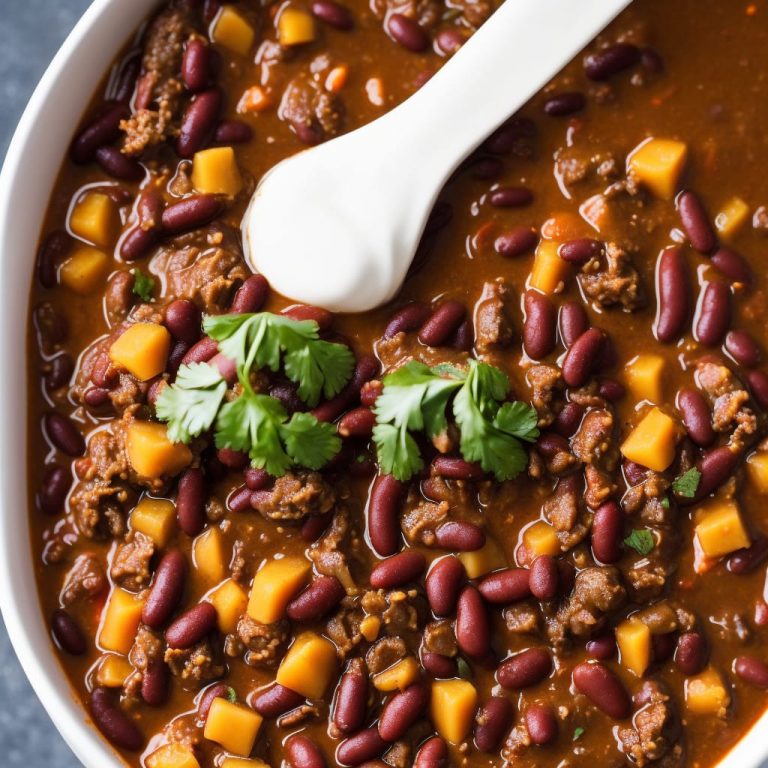 Beef, Bean, and Beer Chili Recipe