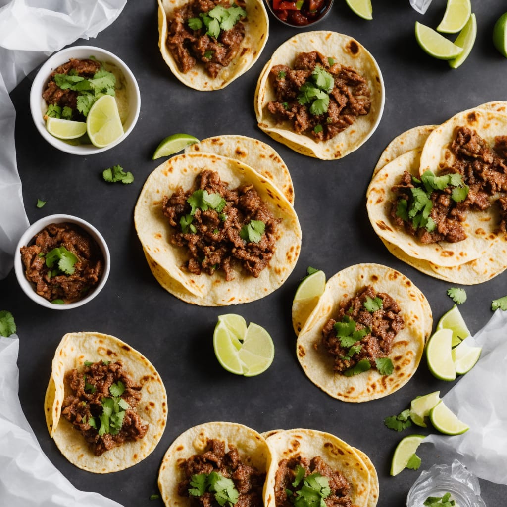 Beef Birria Queso Tacos with Consomé