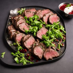 Beef Fillet with Red Wine Sauce