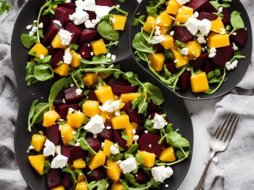 Beetroot & Mango Salad with Soft Goat's Cheese