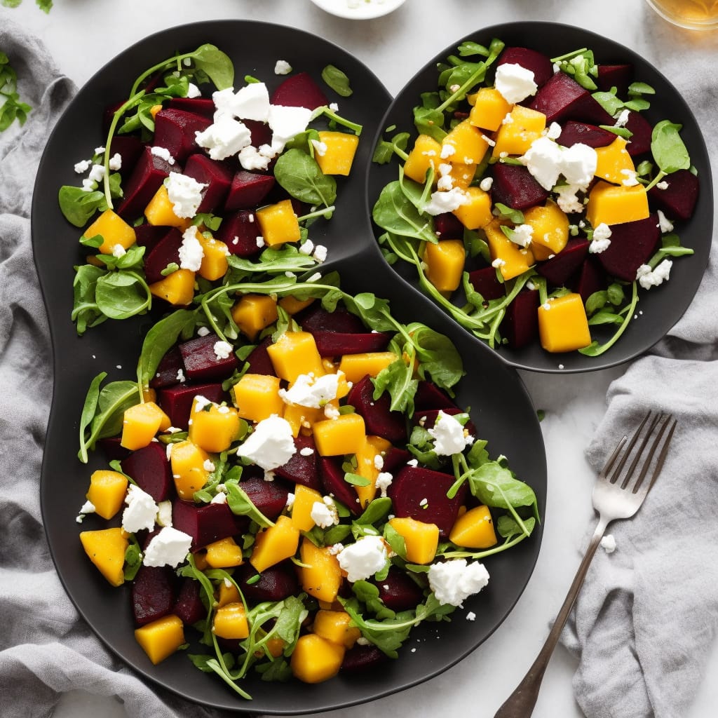 Beetroot & Mango Salad with Soft Goat's Cheese