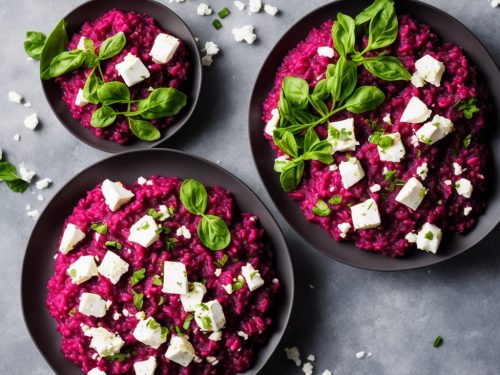 Beetroot Risotto with Feta