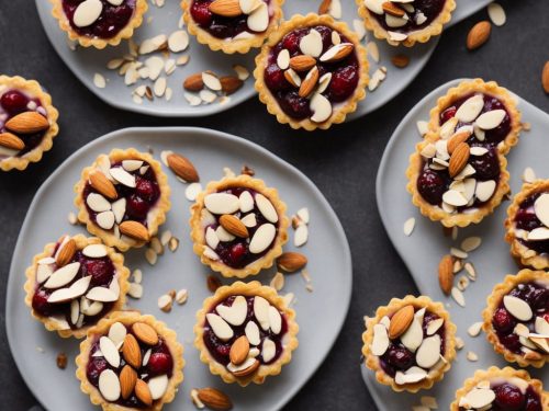 Berry Almond Tartlets with White Chocolate