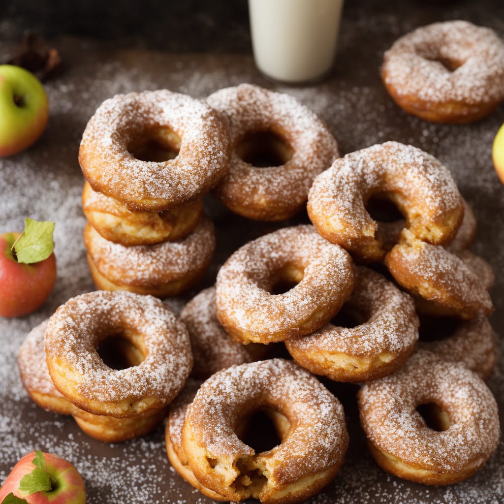 Bite-sized Toffee Apple Doughnuts