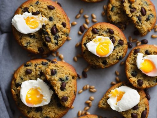 Black Bean Barley Cakes with Poached Eggs
