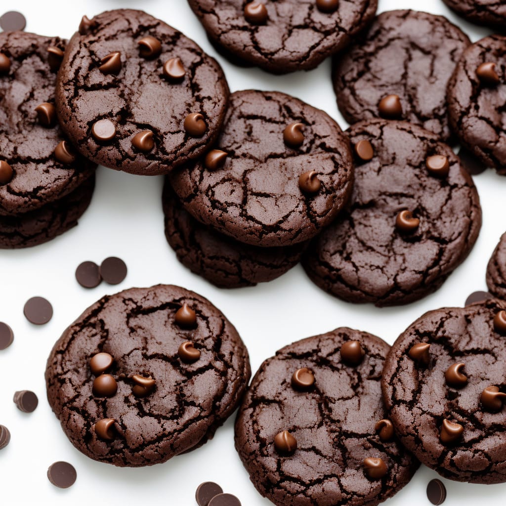 Black Tahini Chocolate Cookies