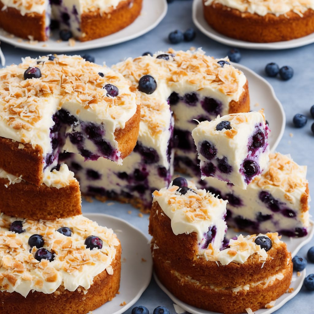 Gluten-Free Coconut & Blueberry Cake | Bakers Royale