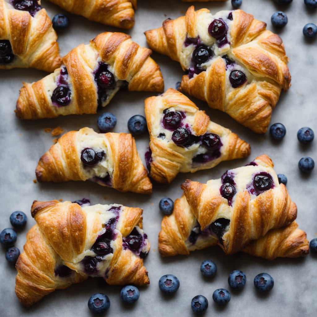 Blueberry & Lemon Croissant Bake