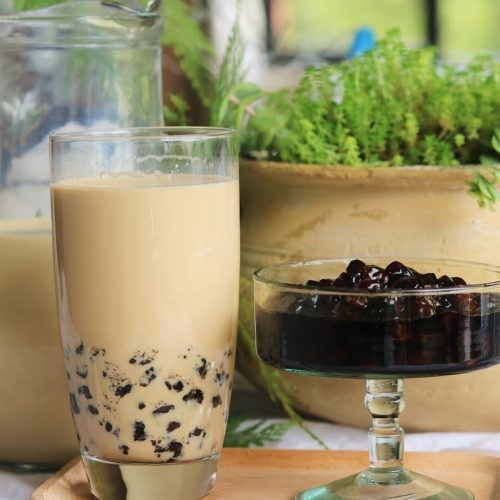 Boba (Coconut Milk Black Tea with Tapioca Pearls) Recipe