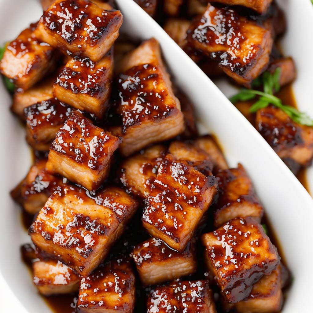 Bourbon-Glazed Pork Belly Chunks Recipe | Recipes.net