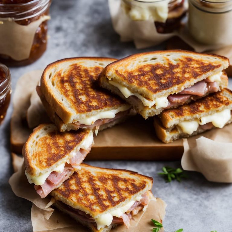 Brie, Ham & Fig Jam Toastie Recipe