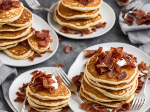 Brie-stuffed Pancakes with Crispy Bacon