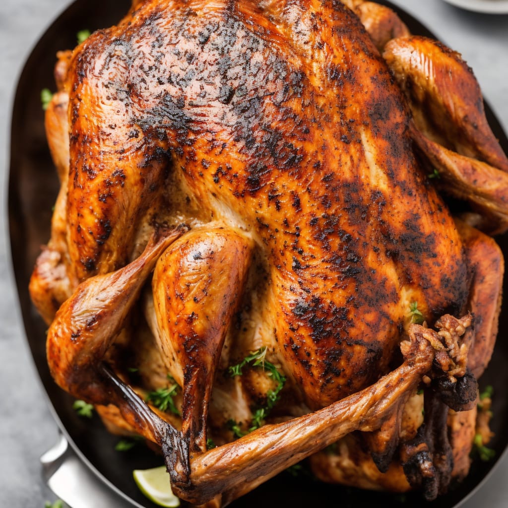 Brined and Roasted Whole Turkey