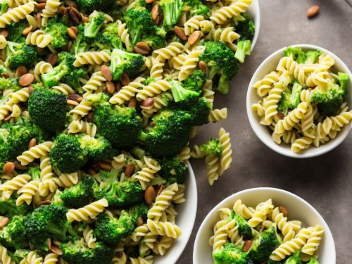 Broccoli Pasta Salad with Eggs & Sunflower Seeds