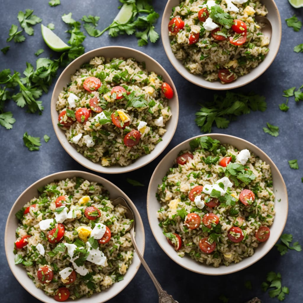 Brown Rice Tabbouleh with Eggs & Parsley Recipe
