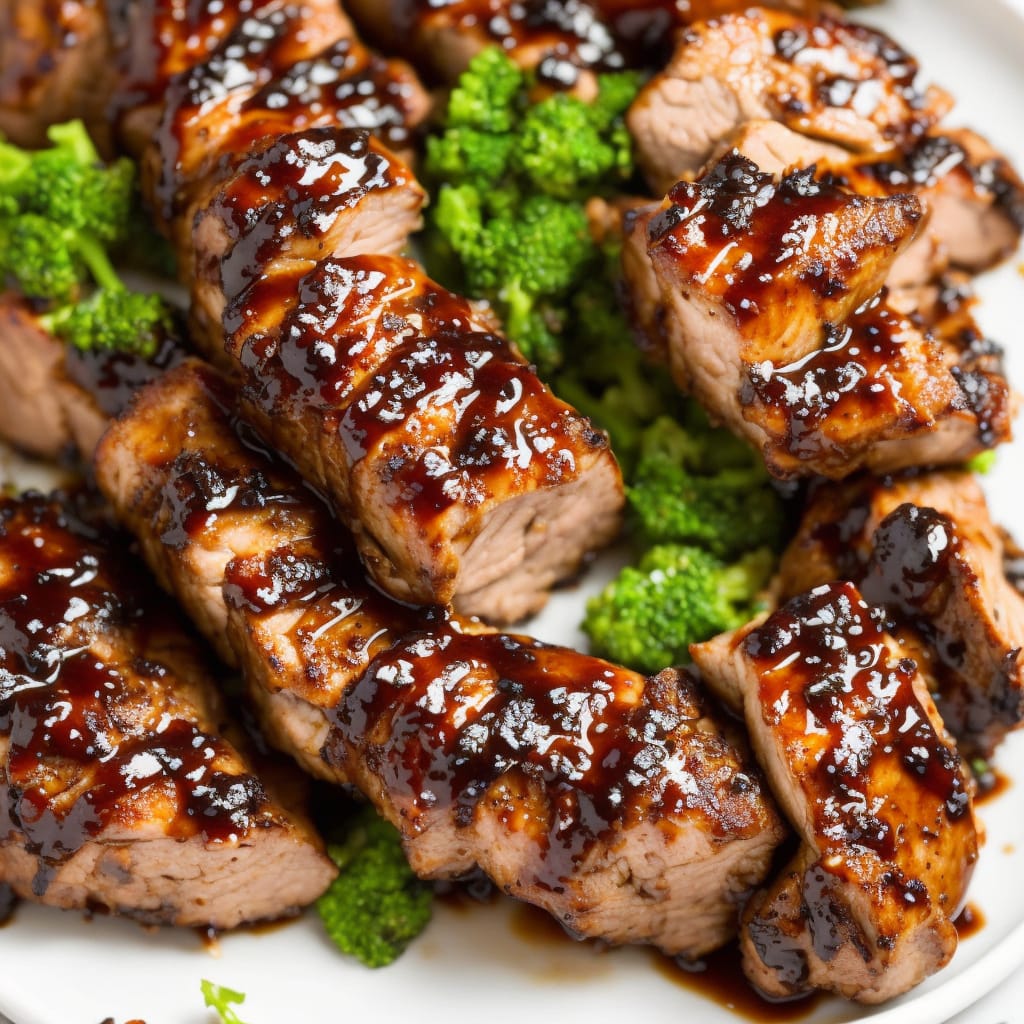 Brown Sugar and Balsamic Glazed Pork Tenderloin