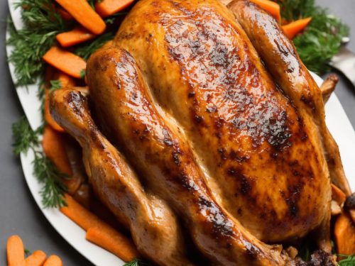 Brown Sugar & Spice-Glazed Turkey with Candied Carrots