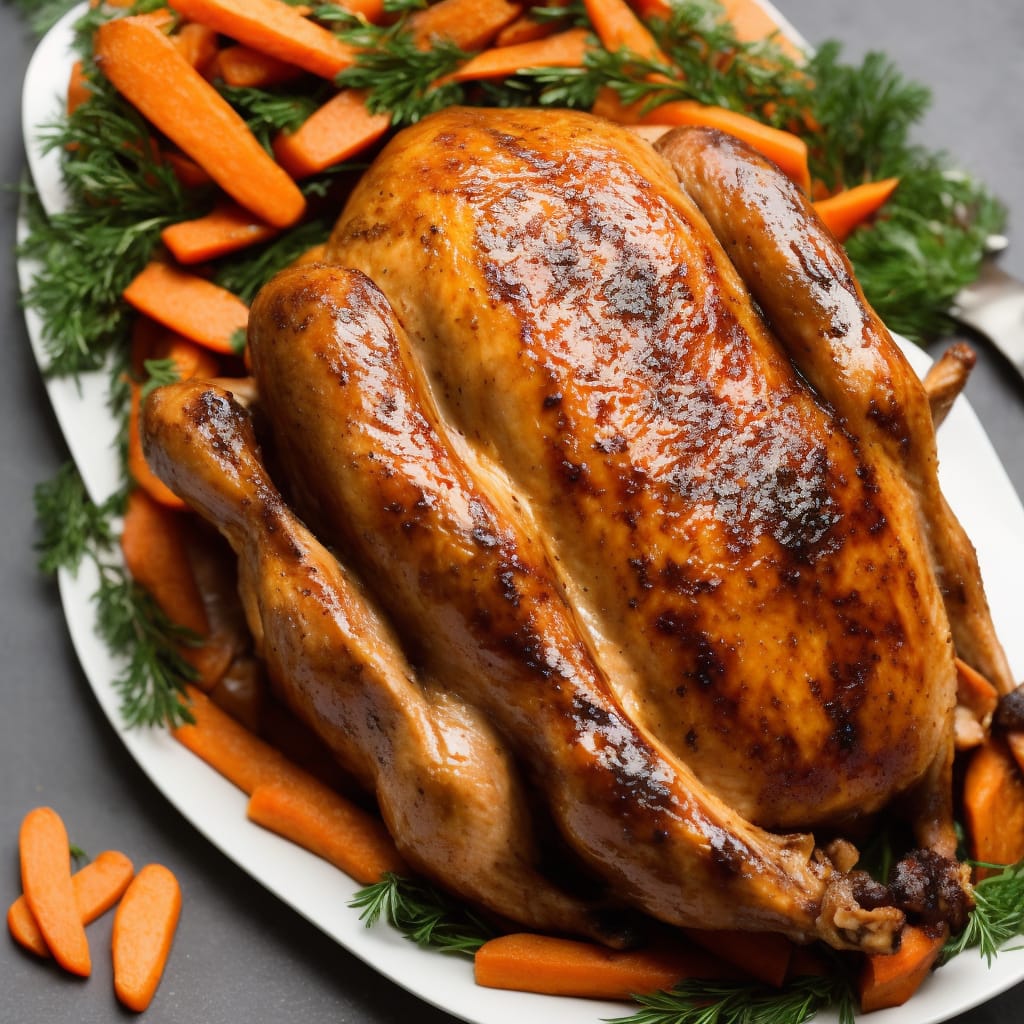 Brown Sugar & Spice-Glazed Turkey with Candied Carrots