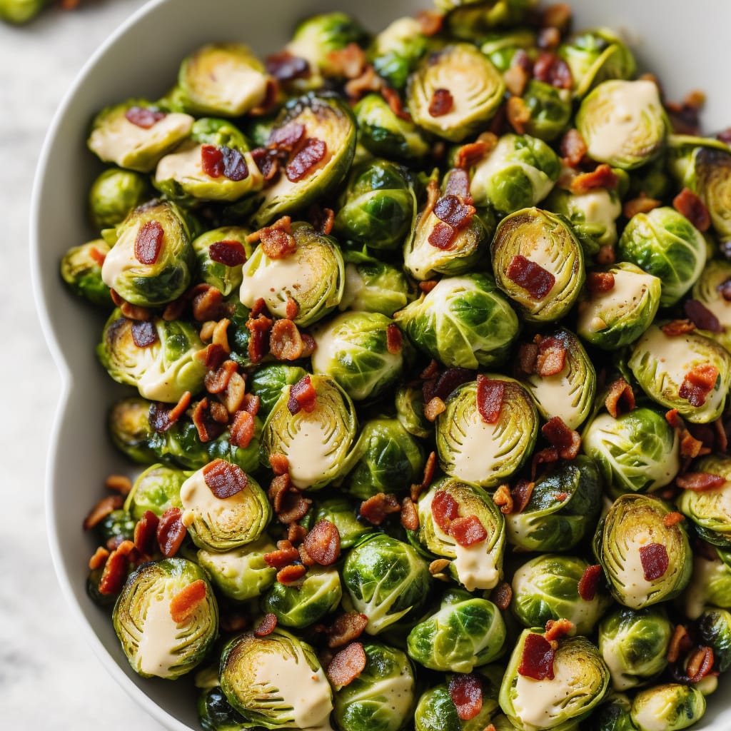 Brussels Sprouts with Chestnut Bacon Butter