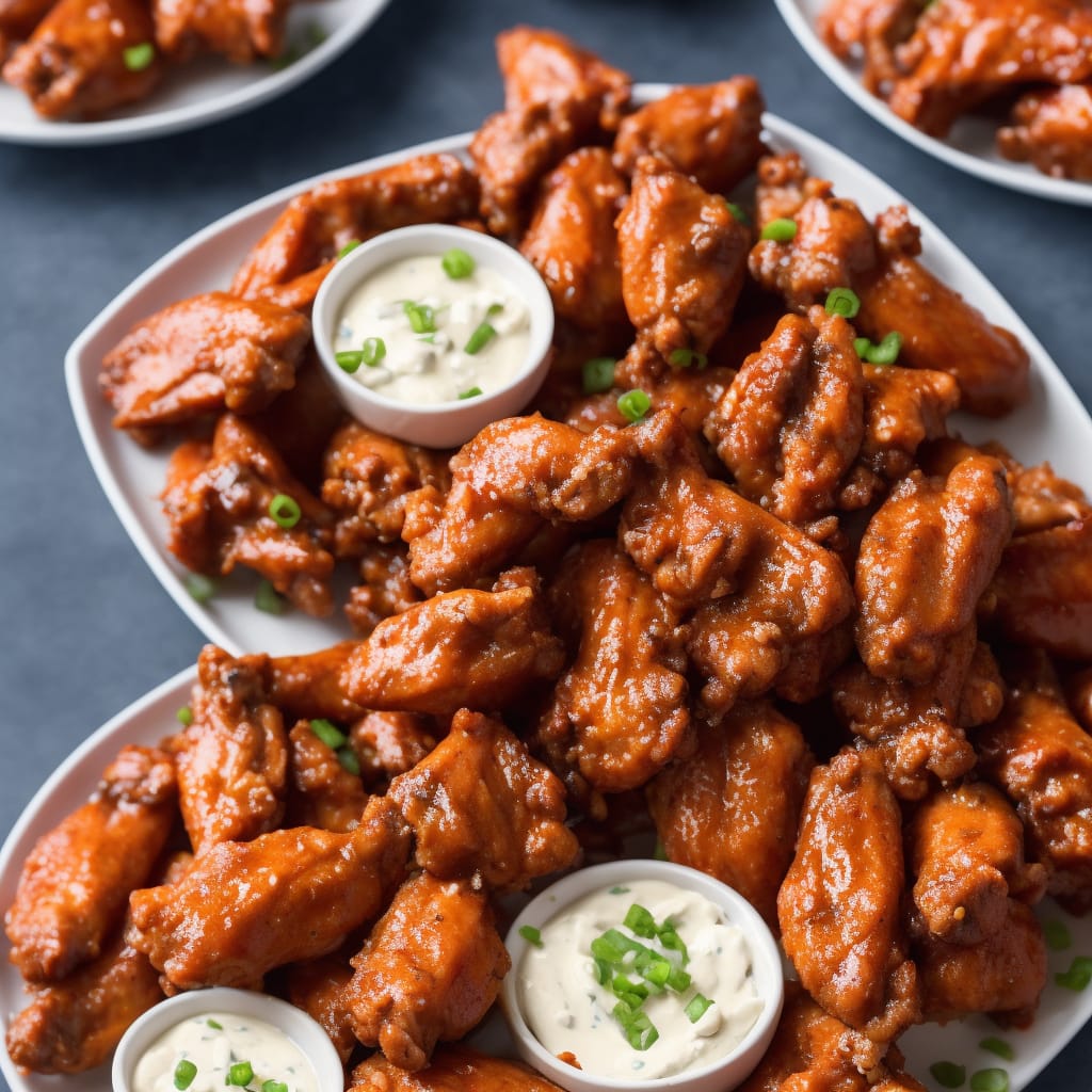 Buffalo Wings with Blue Cheese Dip Recipe | Recipes.net