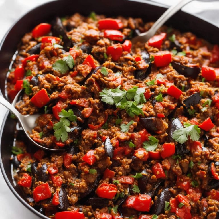 Burnt Aubergine Veggie Chilli Recipe