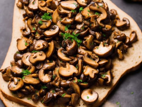 Buttered Wild Mushrooms on Toast