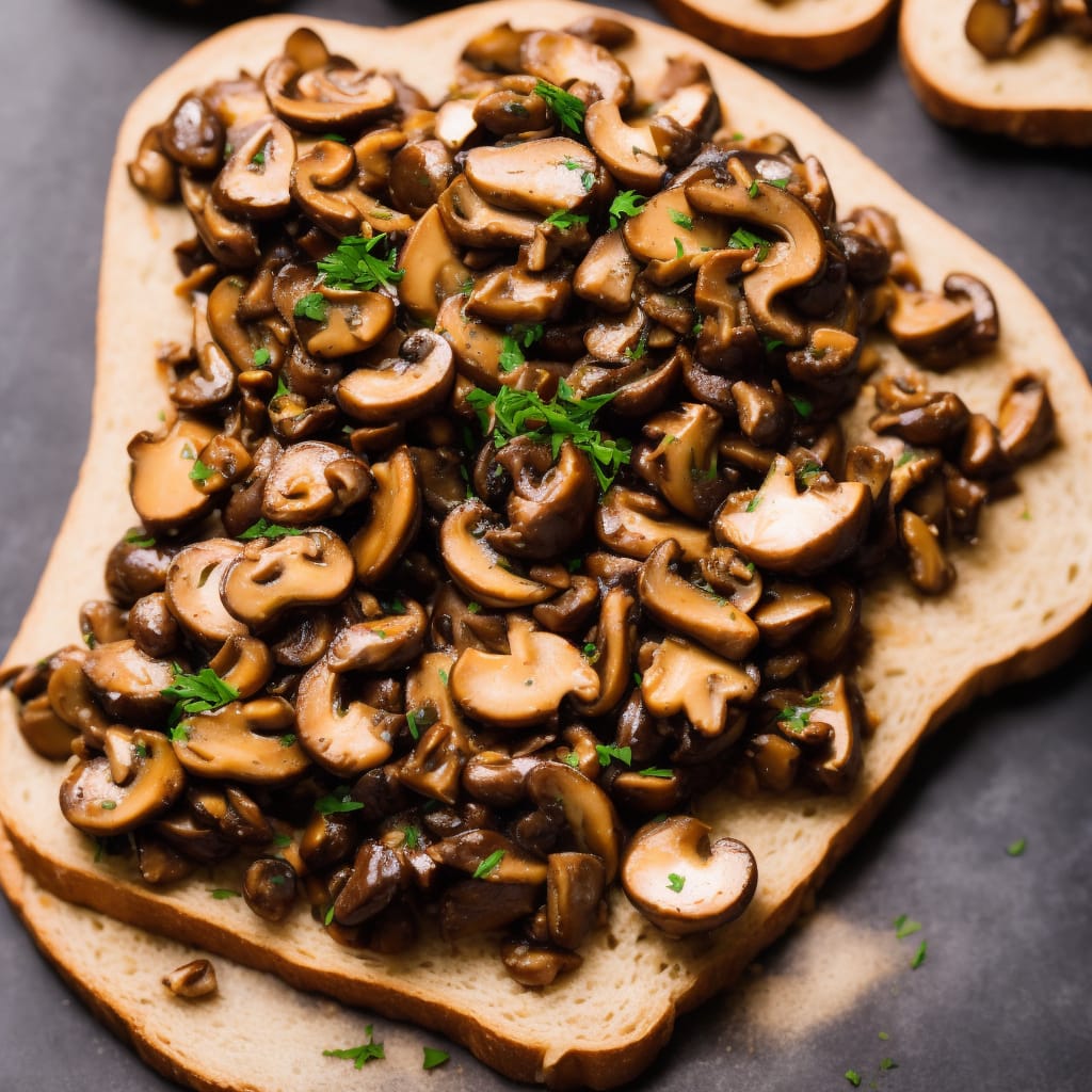 Buttered Wild Mushrooms on Toast