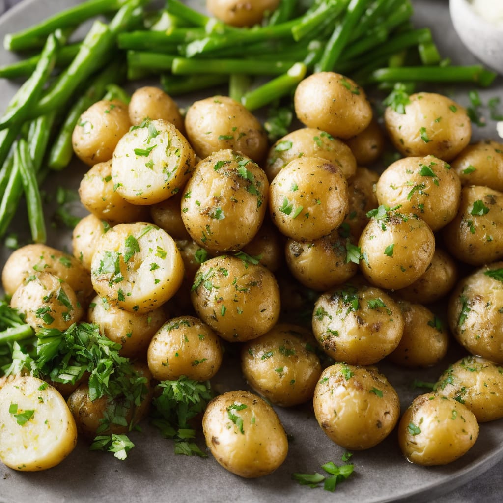 Buttery New Potatoes with Leeks and Parsley
