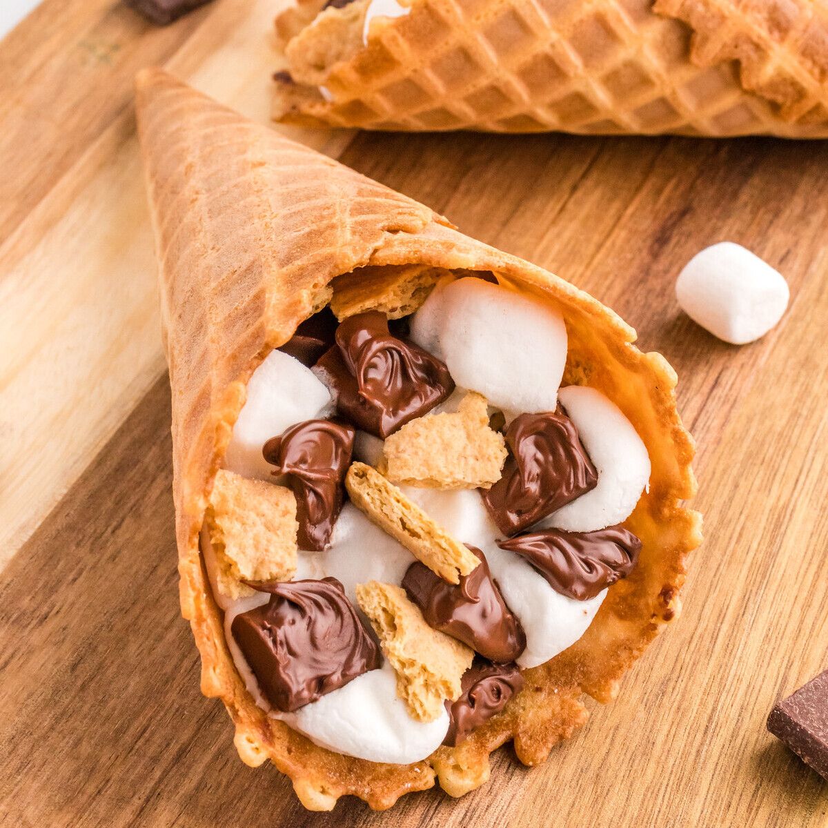 Campfire S'mores in a Cone Recipe