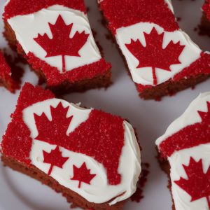 Canadian Flag Cake